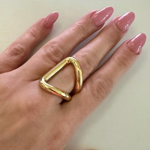 CXC NWT 8 9 Victoria Ring in Gold • Chunky Rounded Statement Piece • Boutique - Picture 8 of 16